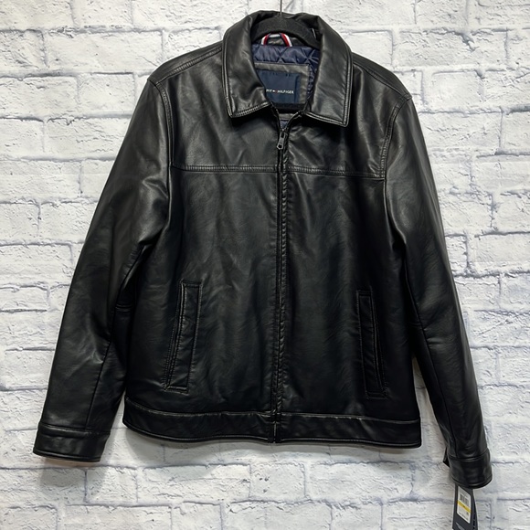 Tommy Hilfiger Jackets & Coats Nwttommy Hilfiger Mens Faux Leather
